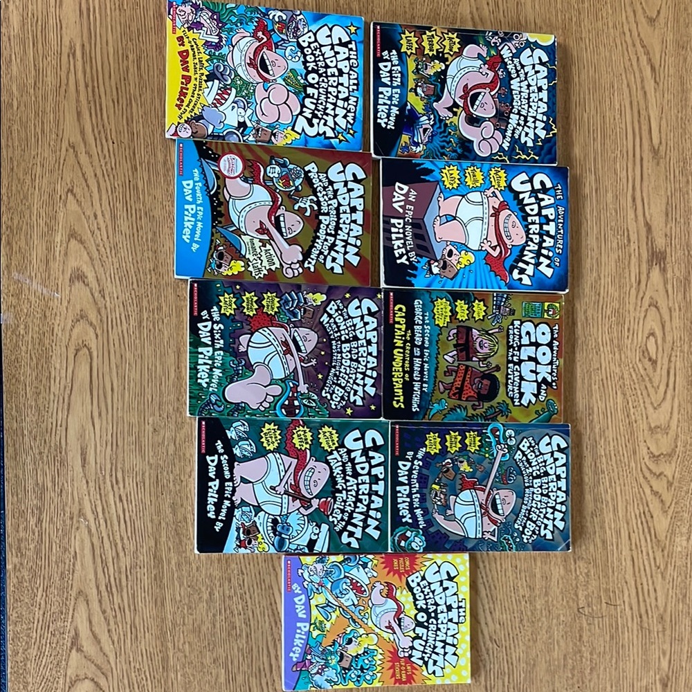 Captain Underpants Paperback Book Set